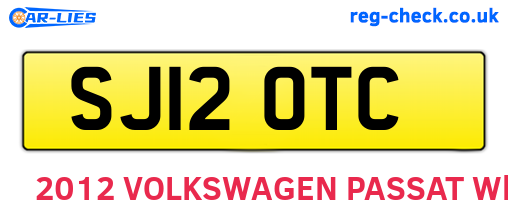 SJ12OTC are the vehicle registration plates.