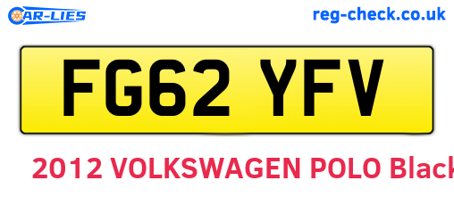 FG62YFV are the vehicle registration plates.