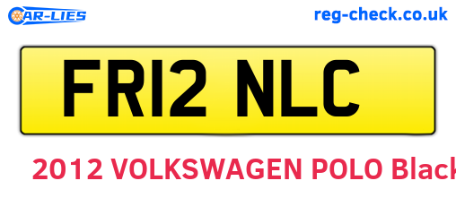 FR12NLC are the vehicle registration plates.