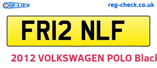 FR12NLF are the vehicle registration plates.
