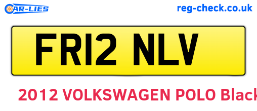 FR12NLV are the vehicle registration plates.