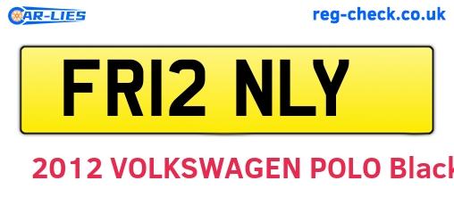 FR12NLY are the vehicle registration plates.