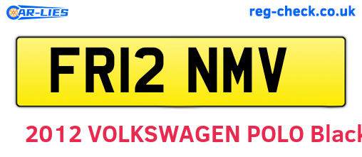 FR12NMV are the vehicle registration plates.