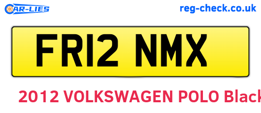 FR12NMX are the vehicle registration plates.
