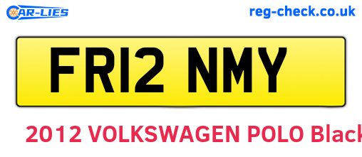 FR12NMY are the vehicle registration plates.