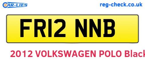FR12NNB are the vehicle registration plates.