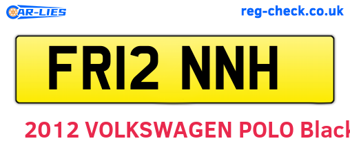 FR12NNH are the vehicle registration plates.