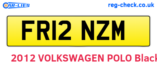 FR12NZM are the vehicle registration plates.