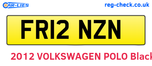 FR12NZN are the vehicle registration plates.
