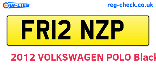 FR12NZP are the vehicle registration plates.