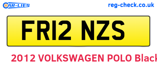 FR12NZS are the vehicle registration plates.
