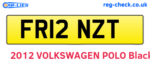 FR12NZT are the vehicle registration plates.