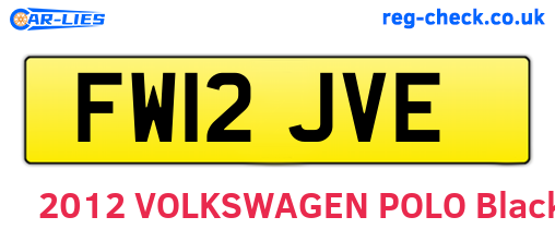 FW12JVE are the vehicle registration plates.