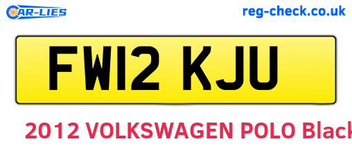 FW12KJU are the vehicle registration plates.