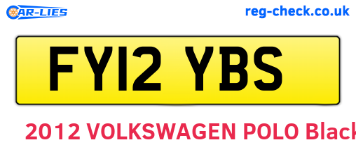 FY12YBS are the vehicle registration plates.