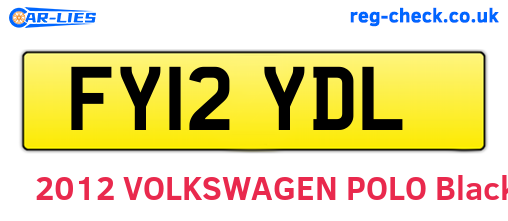 FY12YDL are the vehicle registration plates.