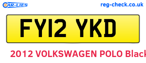 FY12YKD are the vehicle registration plates.
