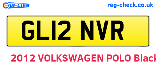 GL12NVR are the vehicle registration plates.