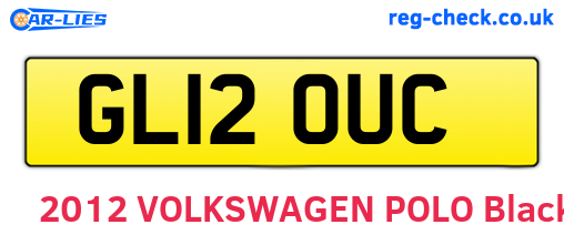 GL12OUC are the vehicle registration plates.