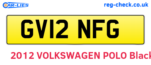 GV12NFG are the vehicle registration plates.