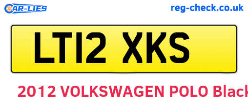 LT12XKS are the vehicle registration plates.