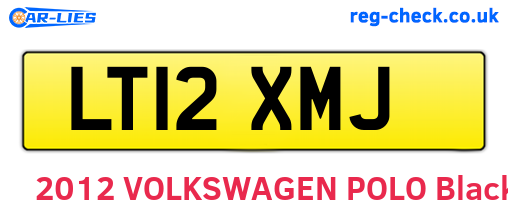 LT12XMJ are the vehicle registration plates.