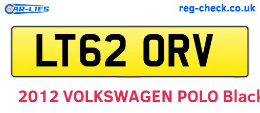 LT62ORV are the vehicle registration plates.