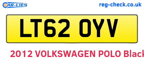 LT62OYV are the vehicle registration plates.