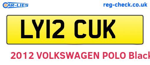 LY12CUK are the vehicle registration plates.