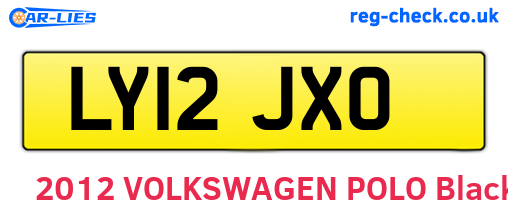 LY12JXO are the vehicle registration plates.