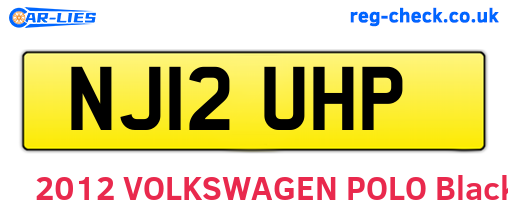 NJ12UHP are the vehicle registration plates.