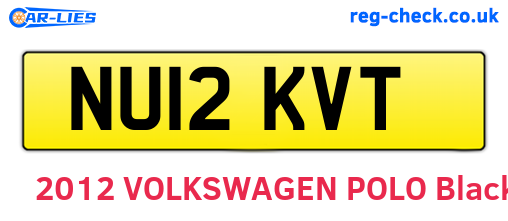 NU12KVT are the vehicle registration plates.