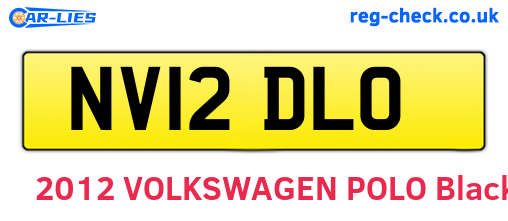 NV12DLO are the vehicle registration plates.