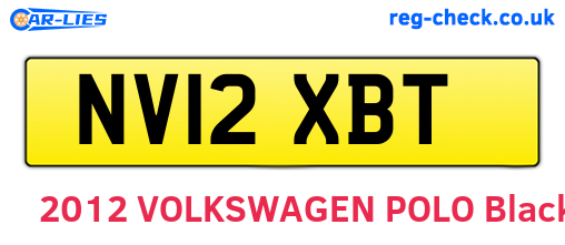 NV12XBT are the vehicle registration plates.