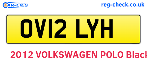 OV12LYH are the vehicle registration plates.