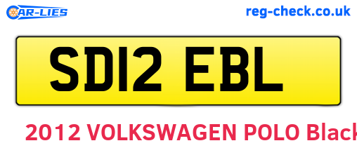 SD12EBL are the vehicle registration plates.