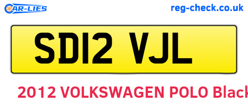 SD12VJL are the vehicle registration plates.