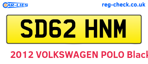 SD62HNM are the vehicle registration plates.