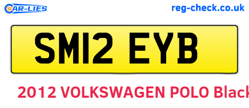 SM12EYB are the vehicle registration plates.