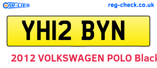 YH12BYN are the vehicle registration plates.