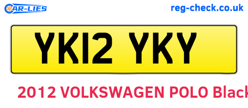 YK12YKY are the vehicle registration plates.