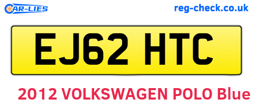 EJ62HTC are the vehicle registration plates.