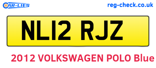 NL12RJZ are the vehicle registration plates.