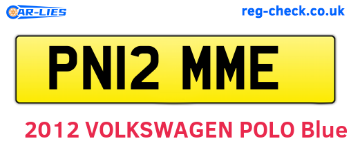 PN12MME are the vehicle registration plates.