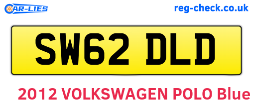 SW62DLD are the vehicle registration plates.