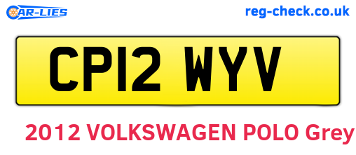 CP12WYV are the vehicle registration plates.