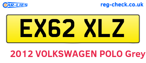 EX62XLZ are the vehicle registration plates.