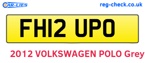 FH12UPO are the vehicle registration plates.