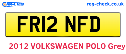FR12NFD are the vehicle registration plates.