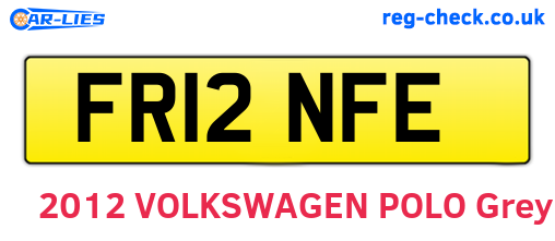 FR12NFE are the vehicle registration plates.